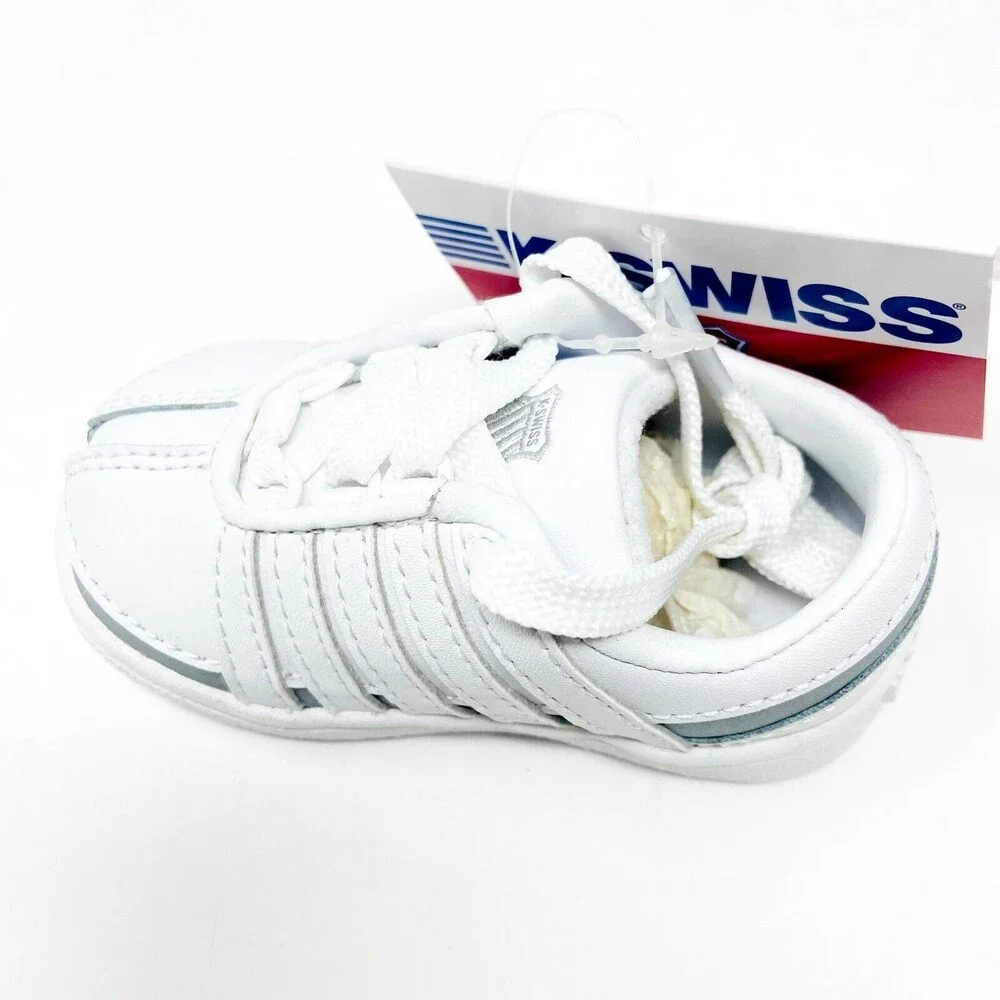 K-Swiss Ramli White Platinum Infant Size 6 Casual Sneakers 2485147